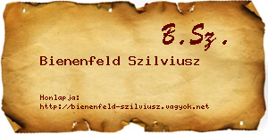 Bienenfeld Szilviusz névjegykártya